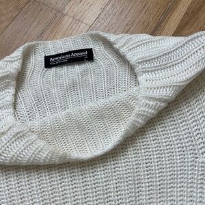 American Apparel Cream Crew Sweater - XS